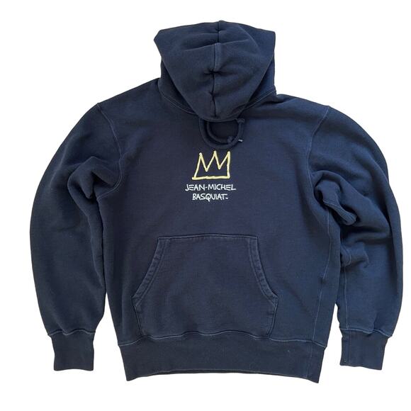 Black Jean Michel Basquiat Hoodie Men's X Small Art - Picture 7 of 7